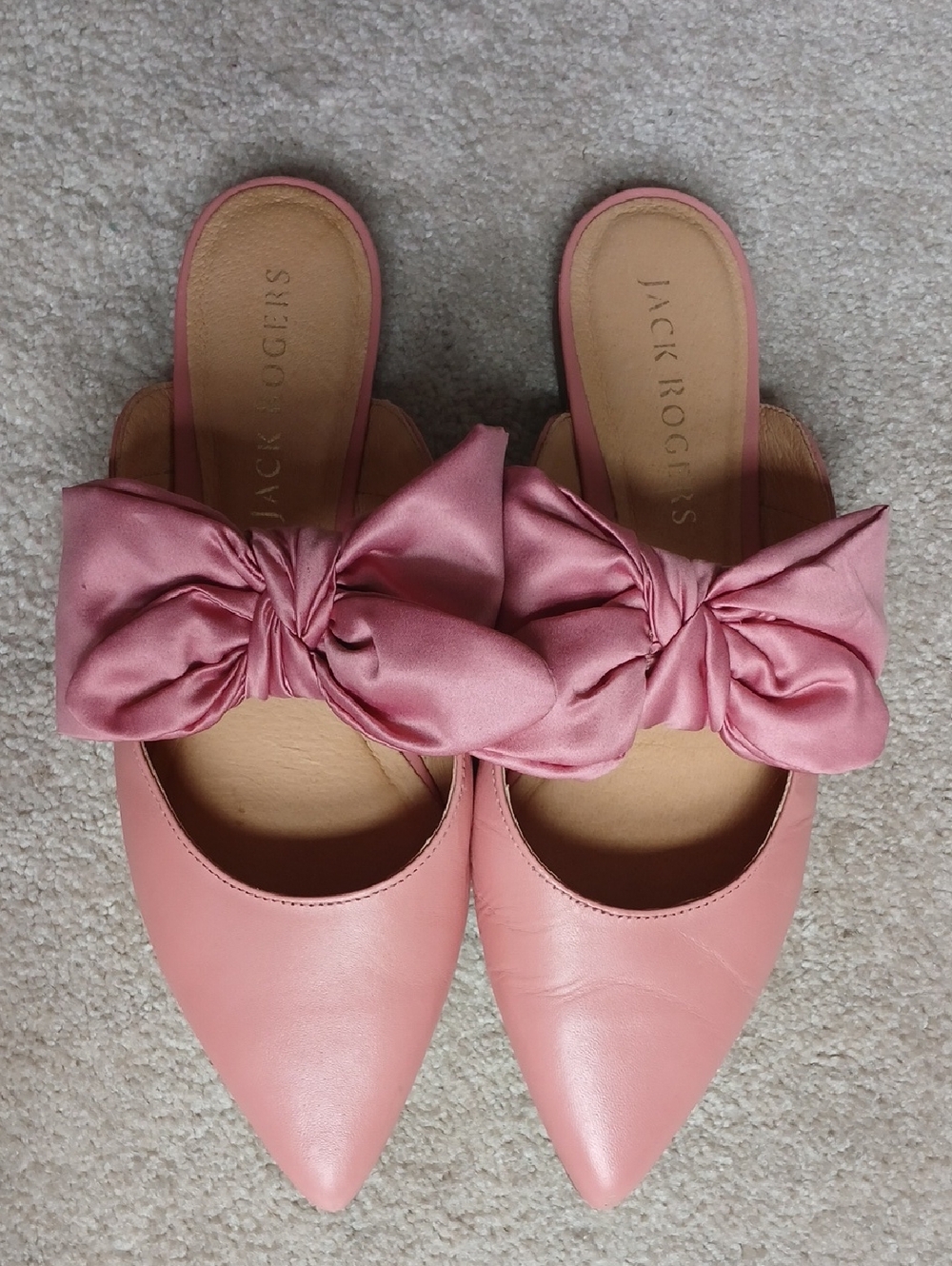 Jack Rogers Heidi Bow Pointed Mules - Picture 2 of 6